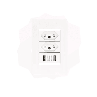 Tomada Duo USB Duas Entradas