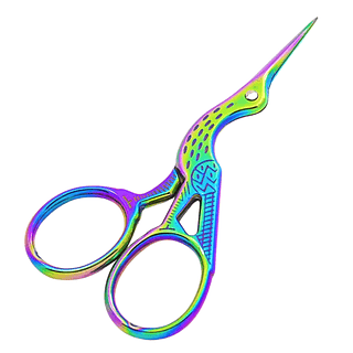 Tesourinha Formato de Passarinho Tesoura Sobrancelha - Pacote com 12 Unidades