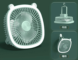 Mini Ventilador Usb Portátil Recarregável com 3 Velocidades - Caixa com 10 Unidades