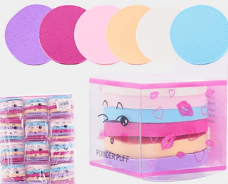 6 Esponjas de Maquiagem Super Macias Práticas - Pacote com 12 Unidades