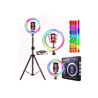 Ring Light Led Circular Iluminador Portátil 20cm Cor da estrutura Branco 110V/220V - 10 uns