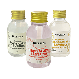 Óleo de Massagem Tântrica Niceface 100ml - CAIXA COM 48 UNS