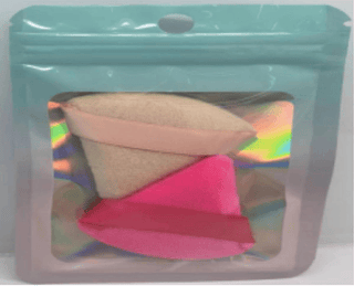 2 Esponja de Maquiagem Triangular Pó Solto Pó Solto-Esponja Pequena