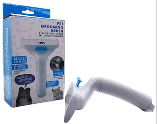 escova pet autolimpante remove pelos e cabelos cachorro gato