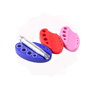 Porta Batoque Silicone Micropigmentação Tattoo Maquiagem - Caixa com 10 Unidades