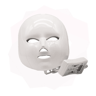 Máscara Led Tratamento Facial Fototerapia Estética 7 Cores