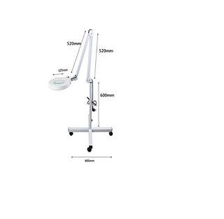 Lupa Luminária Estética Tripé Articulado 5x 120 Leds Smd New