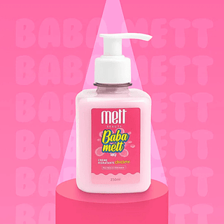 Creme Hidratante Corporal Mett Beauty Chiclete 250ml - Caixa com 40 Unidades