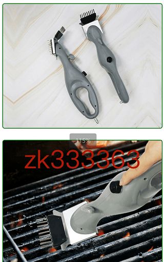 Escova de Aço Limpa Grelha Chapa Churrasco Churrasqueira Cerdas De Aço Inox