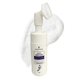 Espuma de Limpeza para Mãos e Pés Niceface 150g - Caixa com 40 Unidades